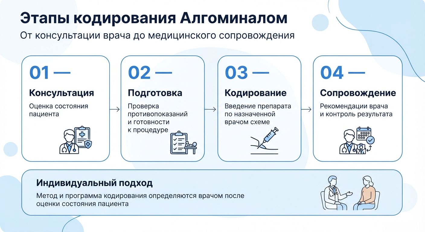 Кодирование препаратом «Алгоминал» в Светлограде инфографика